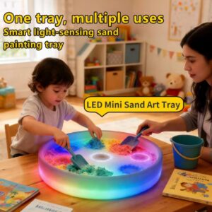 LED Sensory Sand Play Tray for Kids – Light-Up Sensory Exploration and Creative Play Table