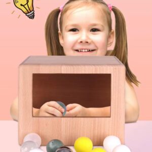 Sensory Mystery Box – Tactile Exploration and Guessing Game for Kids, Letters, Numbers and Shapes Learning Activity